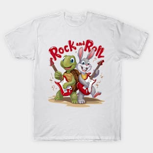 Musical Reptile and Hare Rock Out Roll T-Shirt